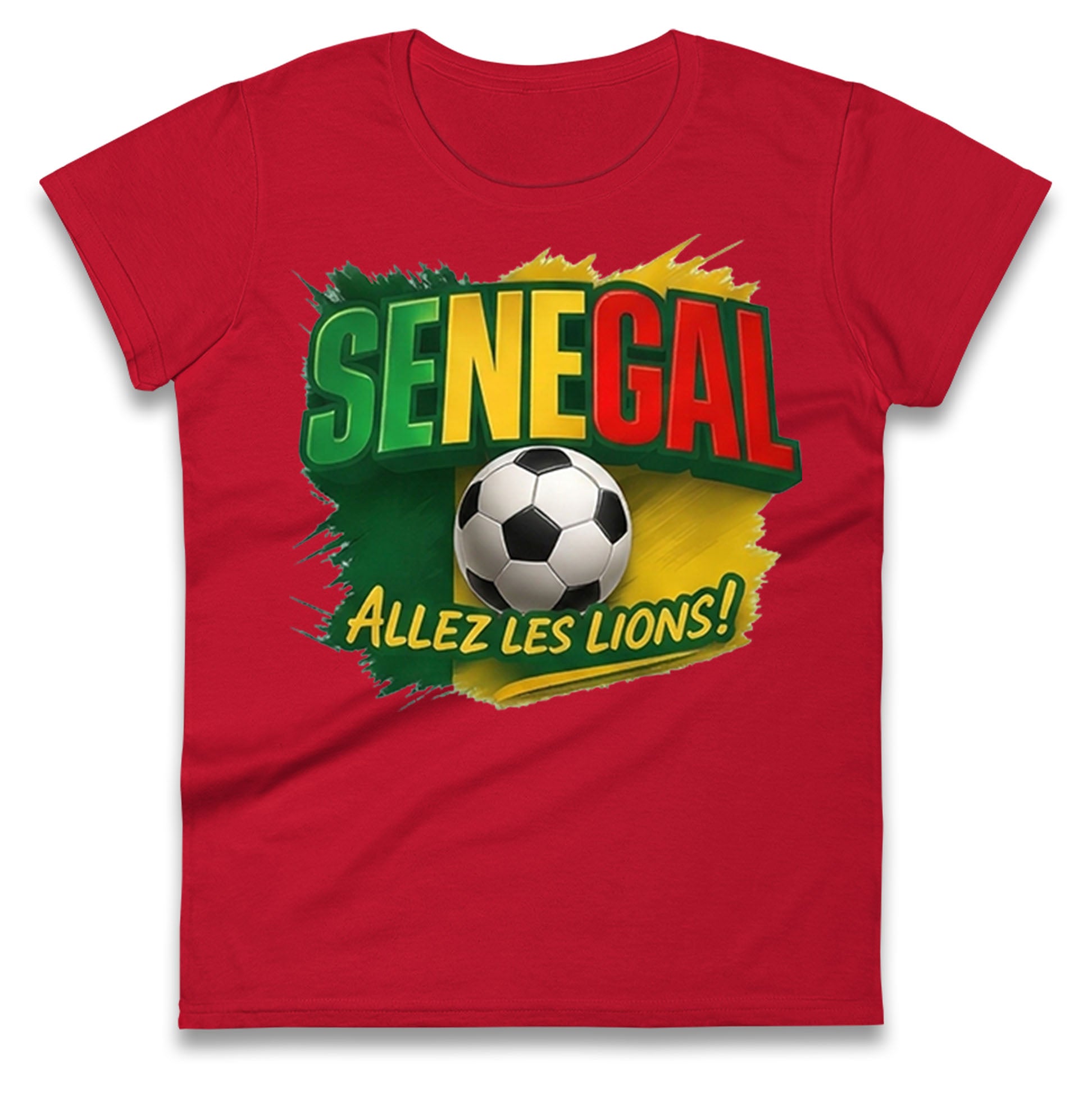 Senegal Retro World Cup Ladies T Shirt