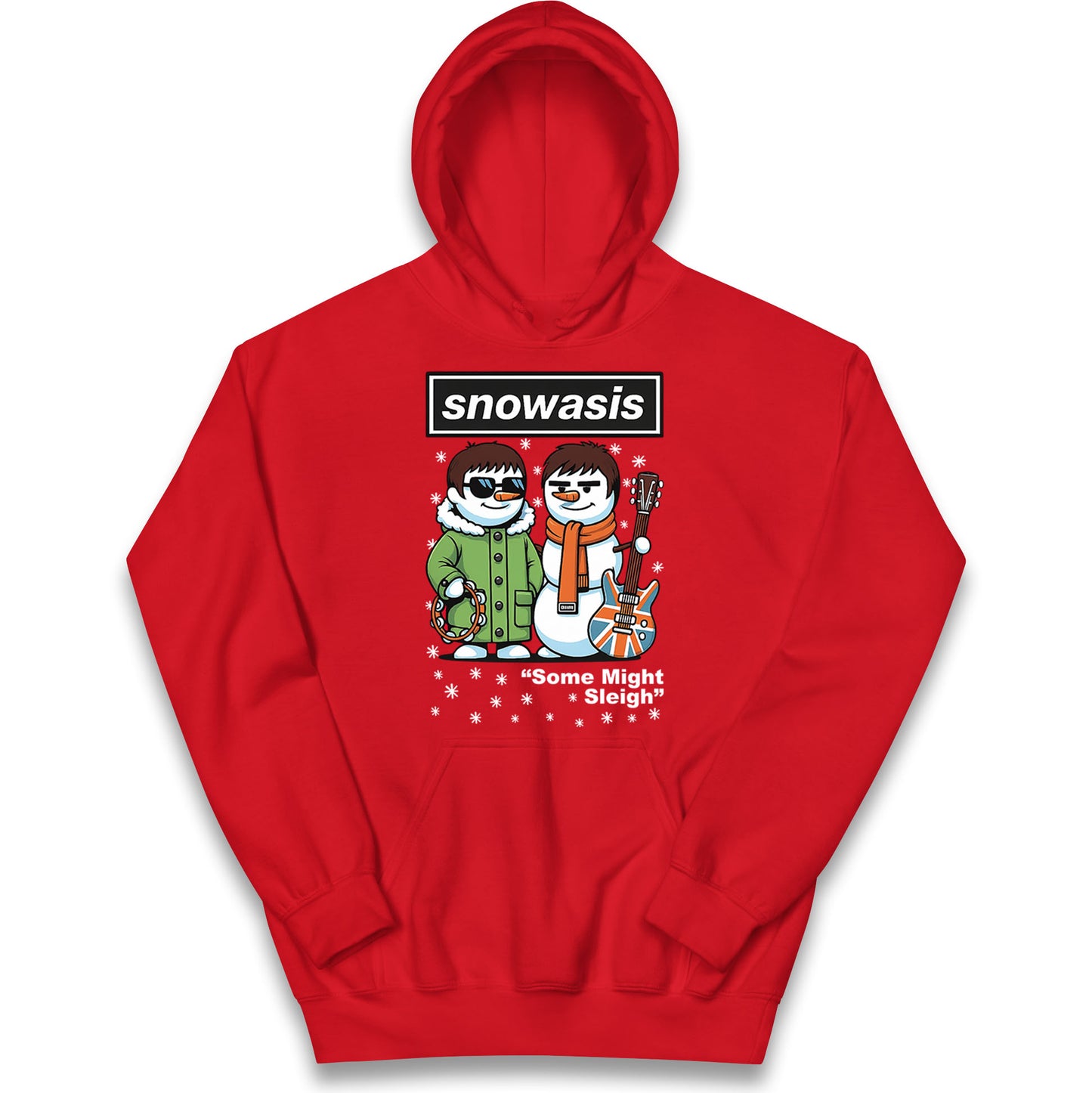 Funny Snowasis Might Sleigh Xmas Kids Hoodie