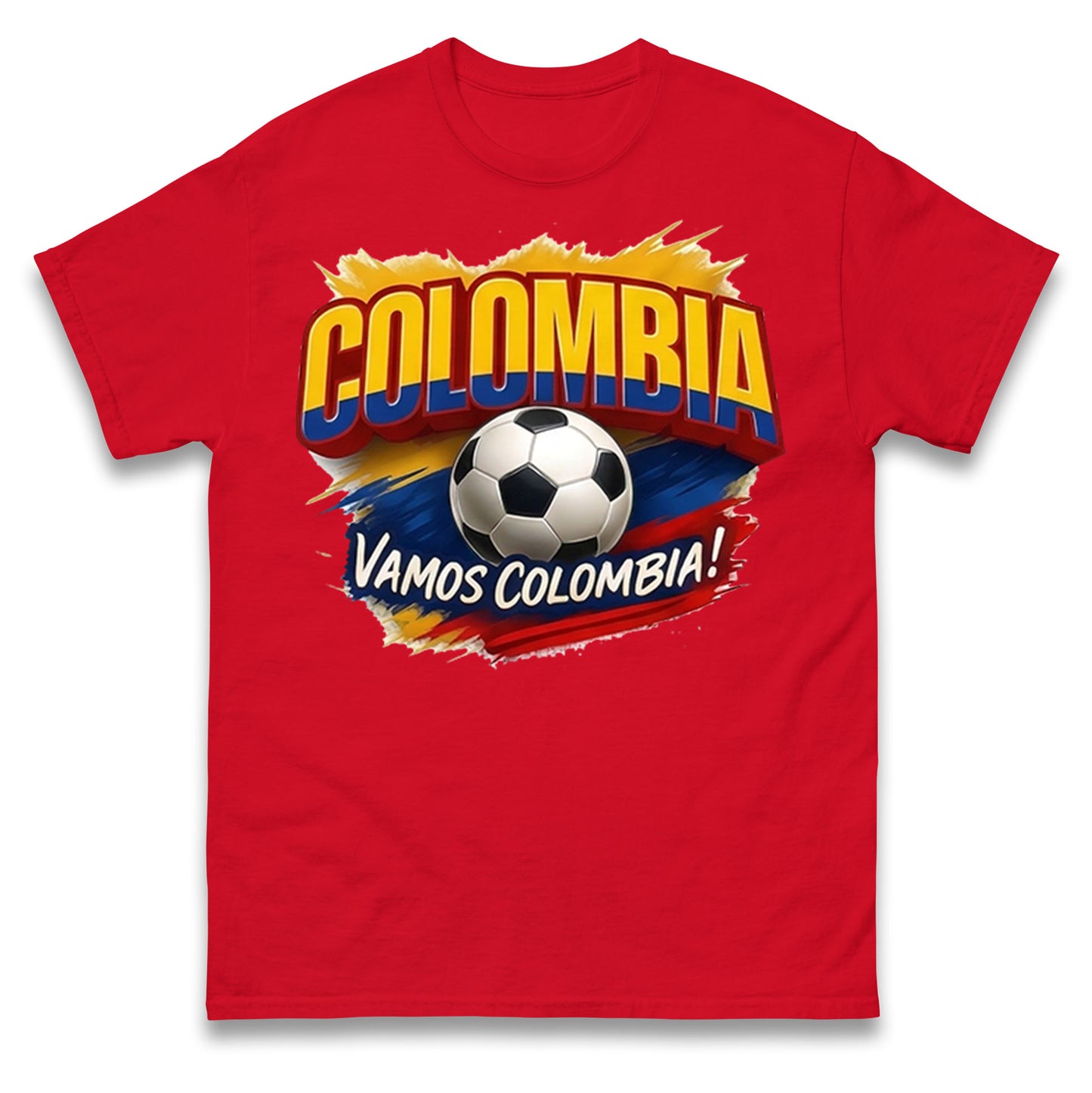 Colombia Retro World Cup T Shirt 