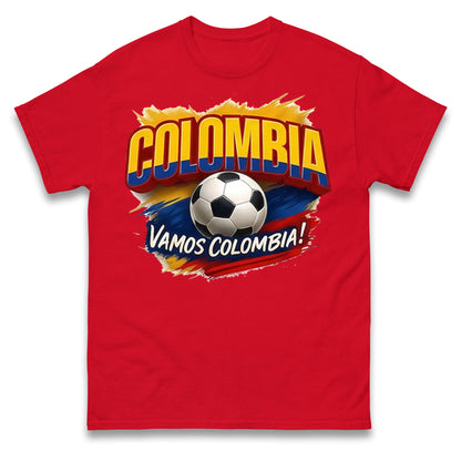 Colombia Retro World Cup T Shirt 