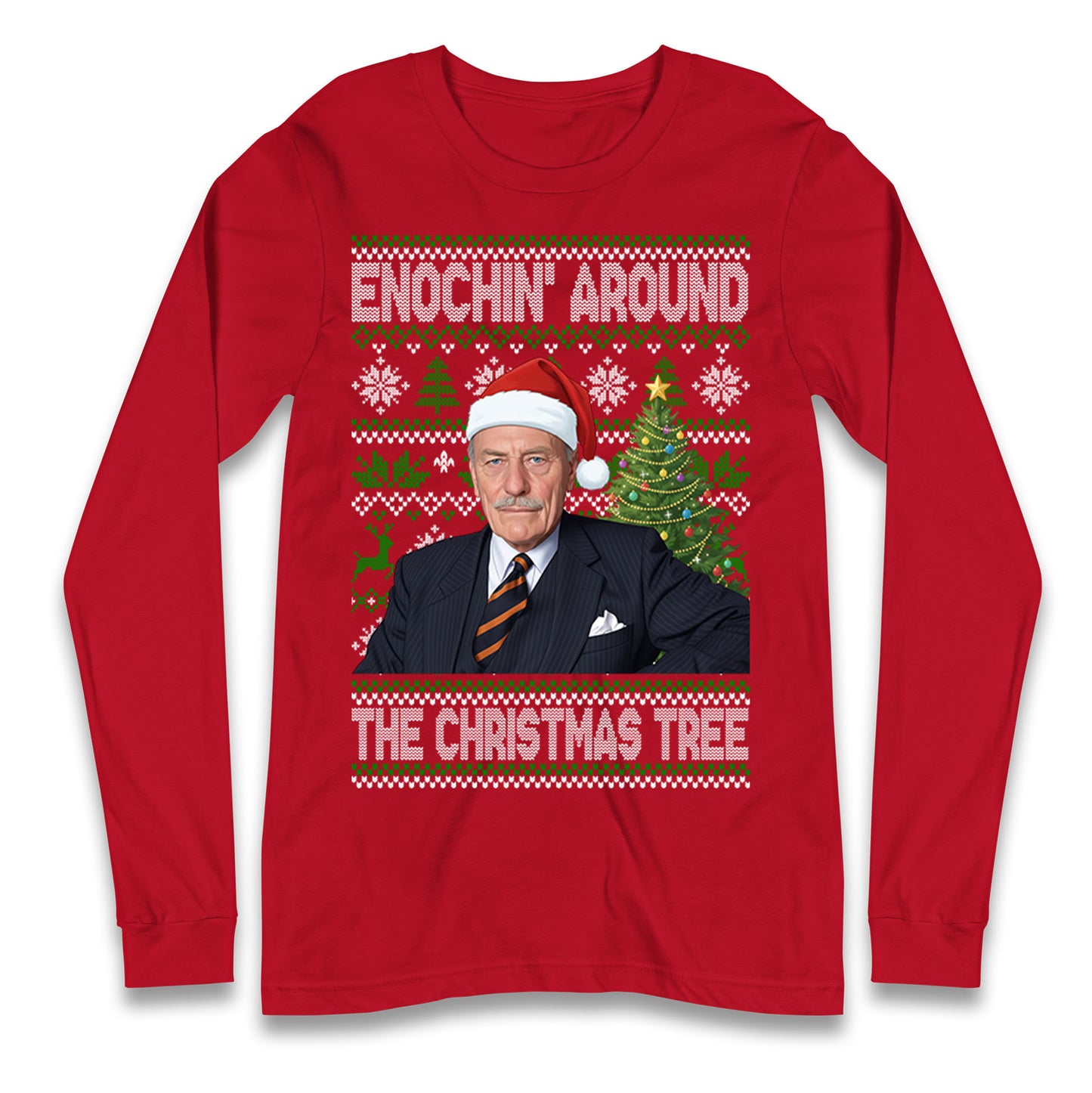 Enoch Powell Enochin Around the Christmas Tree Christmas Long Sleeve Shirt