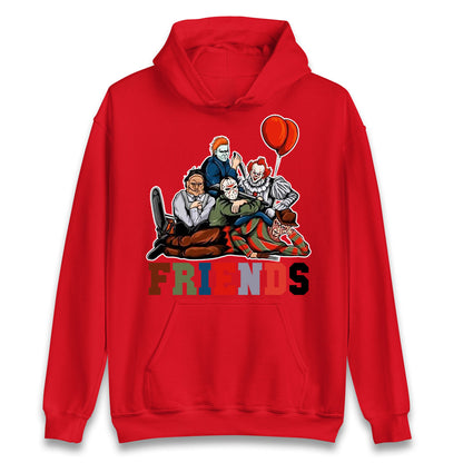 Horror Vintage Characters Friends Halloween Hoodie
