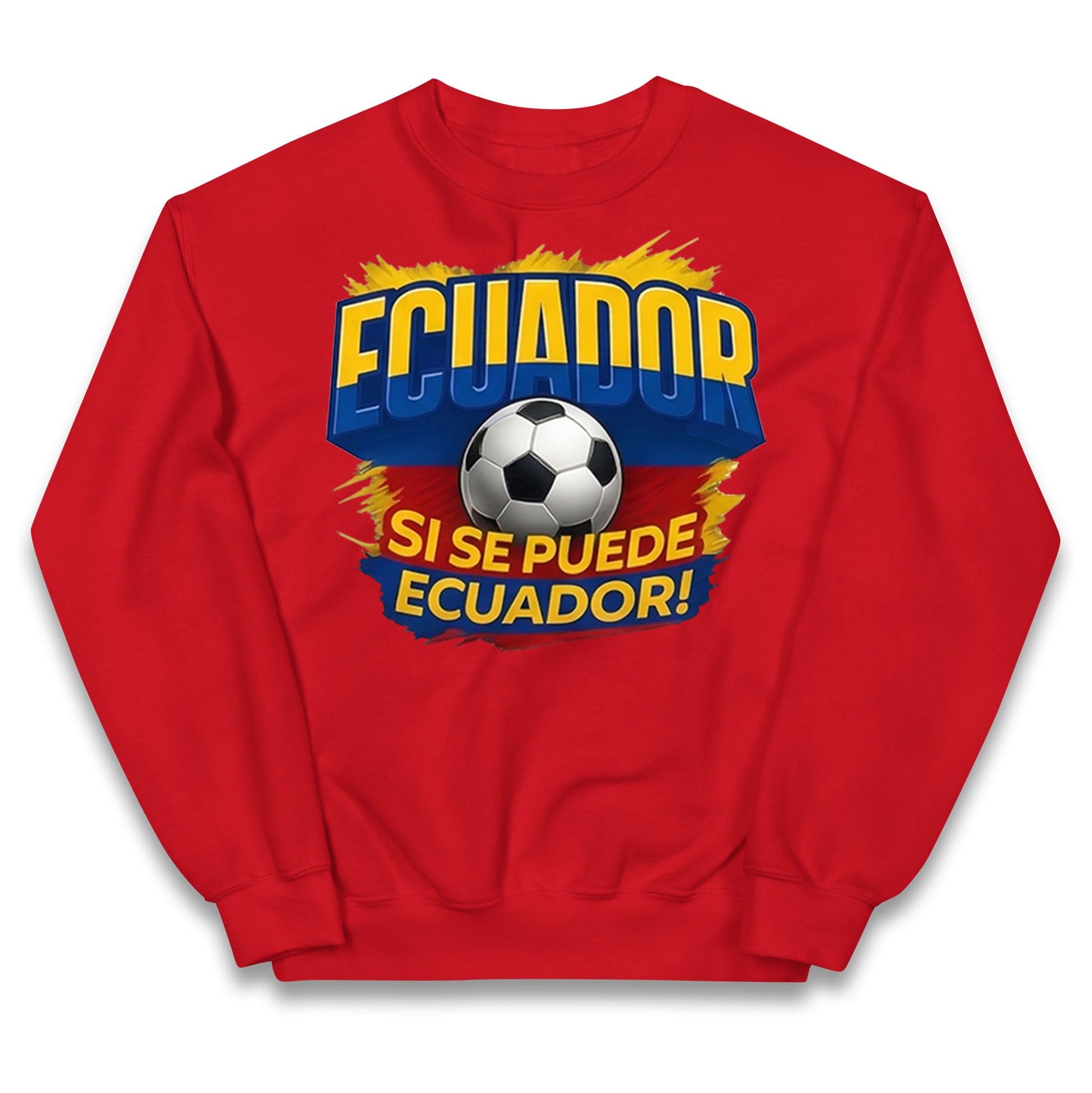 Ecuador Retro World Cup Kids Jumper