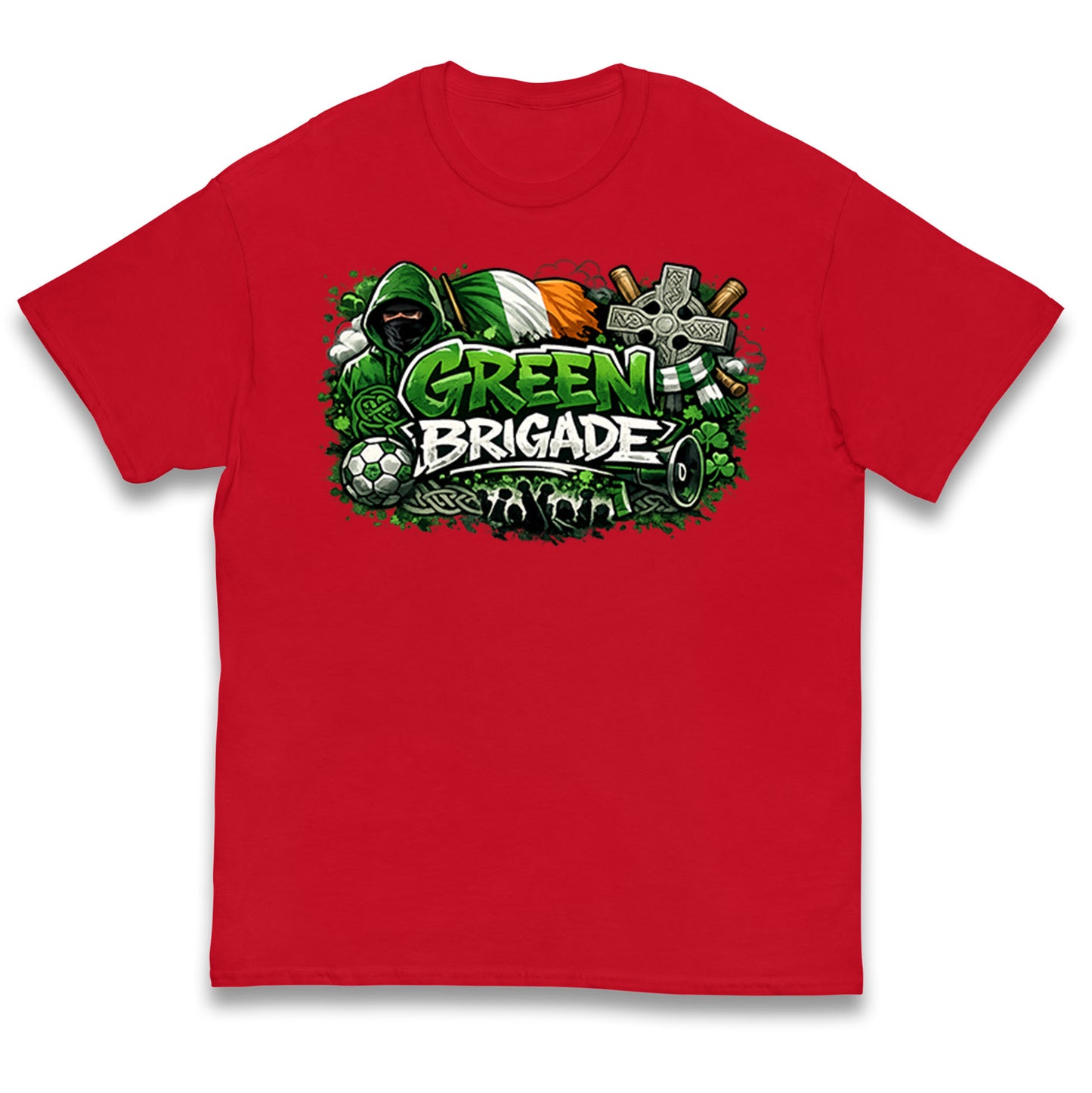 Celtic Green Brigade Football Kids T Shirt