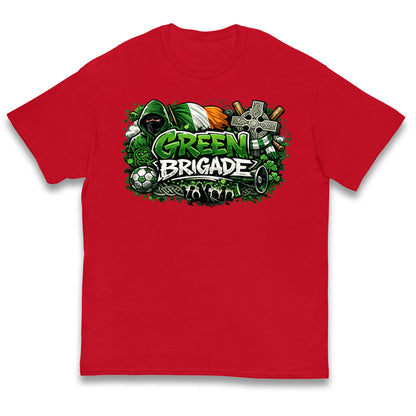 Celtic Green Brigade Football Kids T Shirt