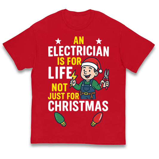 Electrician Christmas Kids T Shirt
