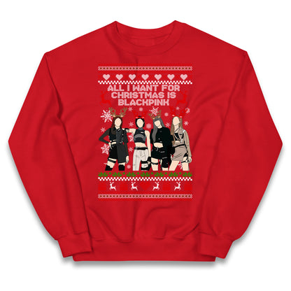 BlackPink Christmas Kids Jumper