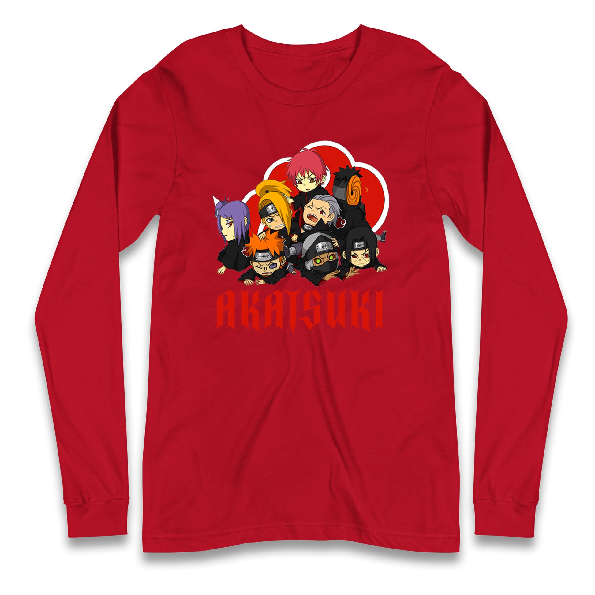 naruto shippuden akatsuki long sleeve t shirt