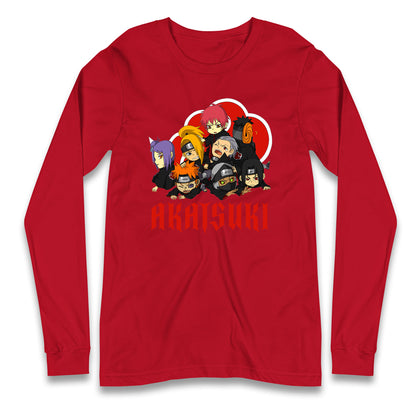 naruto shippuden akatsuki long sleeve t shirt