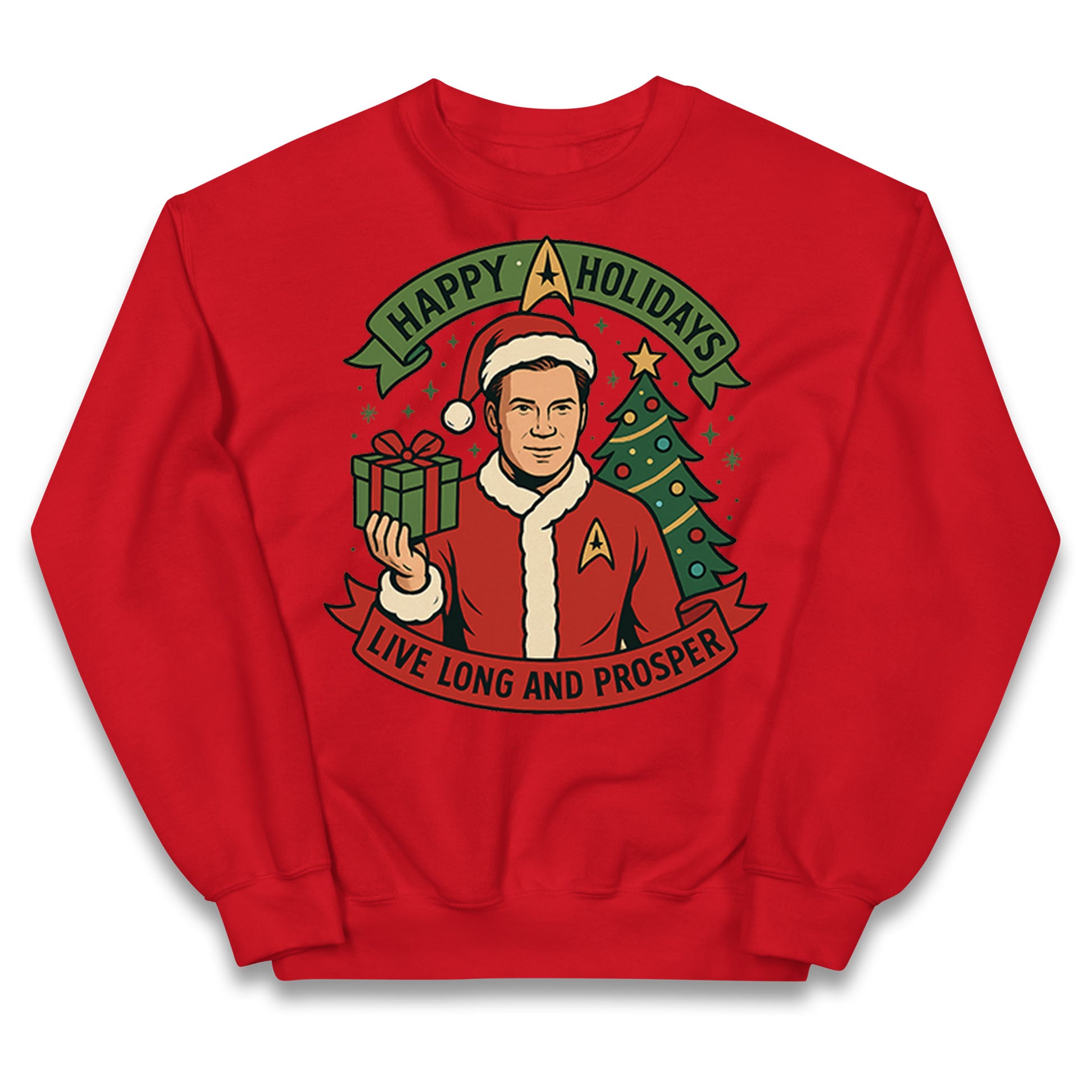 Star Trek Christmas Kids Jumper
