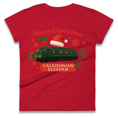 Caladonian Sleeper Christmas Ladies T Shirt