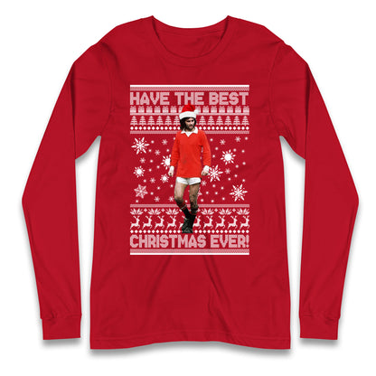 Christmas George Best Longsleeve T Shirt