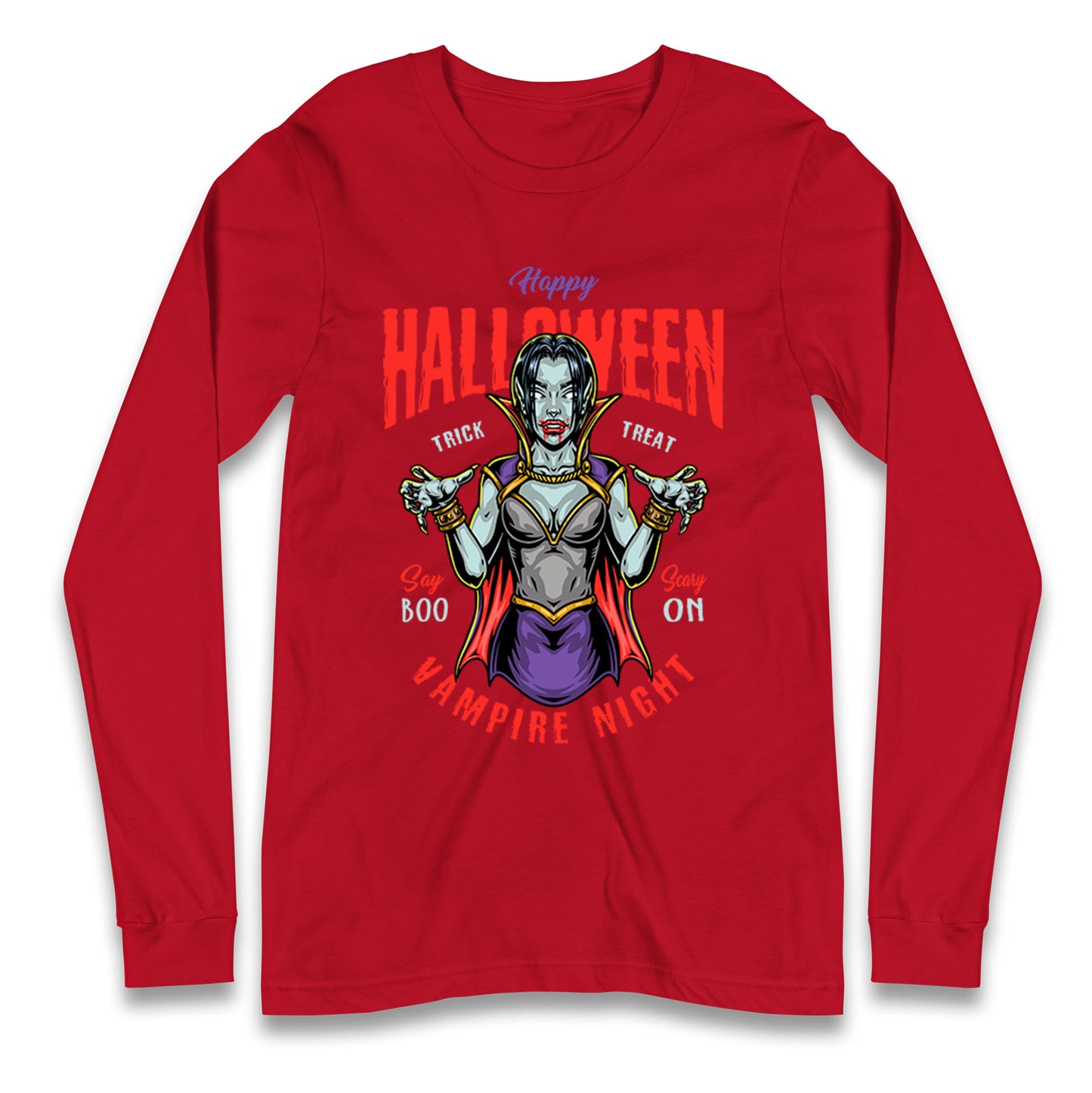 Halloween Vampire Longsleeve T Shirt