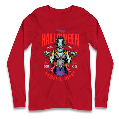 Halloween Vampire Longsleeve T Shirt