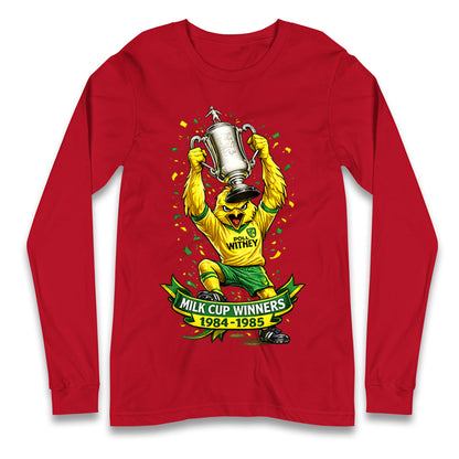 Norwich City Milk Cup Winners Longsleeve T Shirt