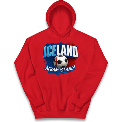 Iceland Retro World Cup Kids Hoodie