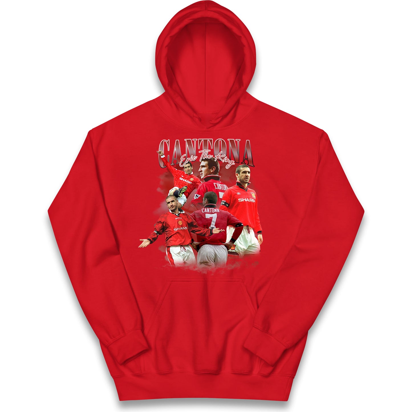 Retro Cantona Bootleg Football Kids Hoodie