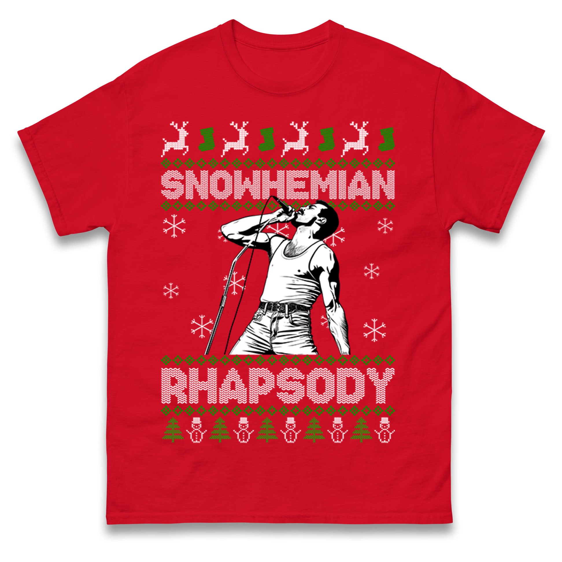 Freddie Mercury Christmas T Shirt