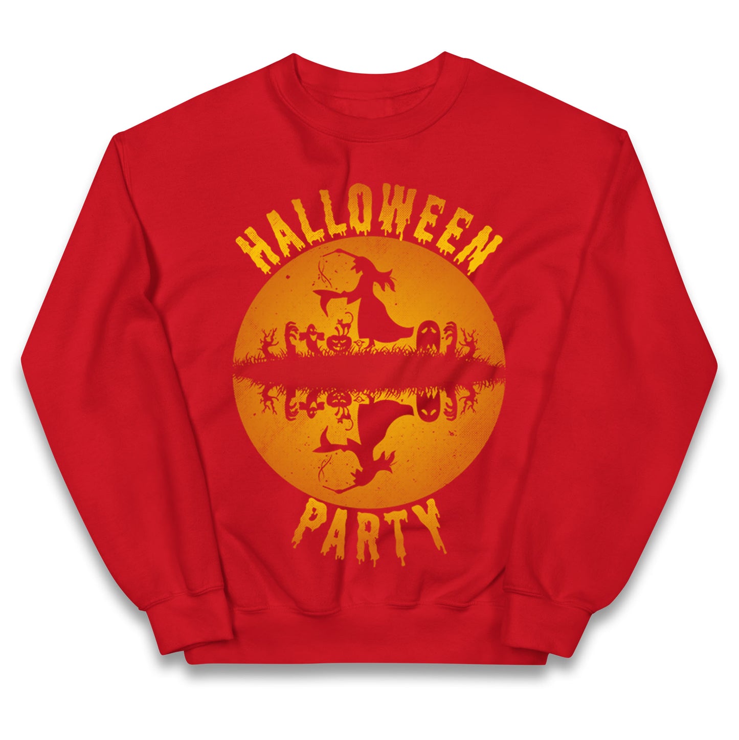 Scary Witch Halloween Party Jumper
