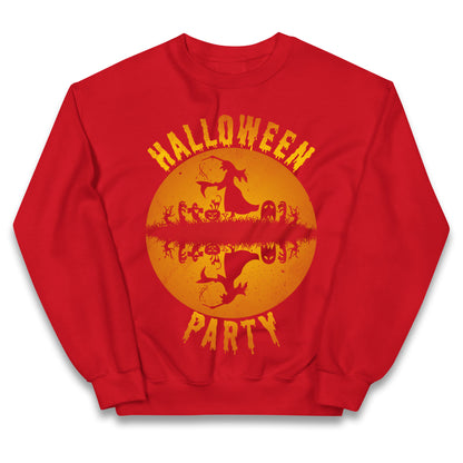 Scary Witch Halloween Party Jumper

