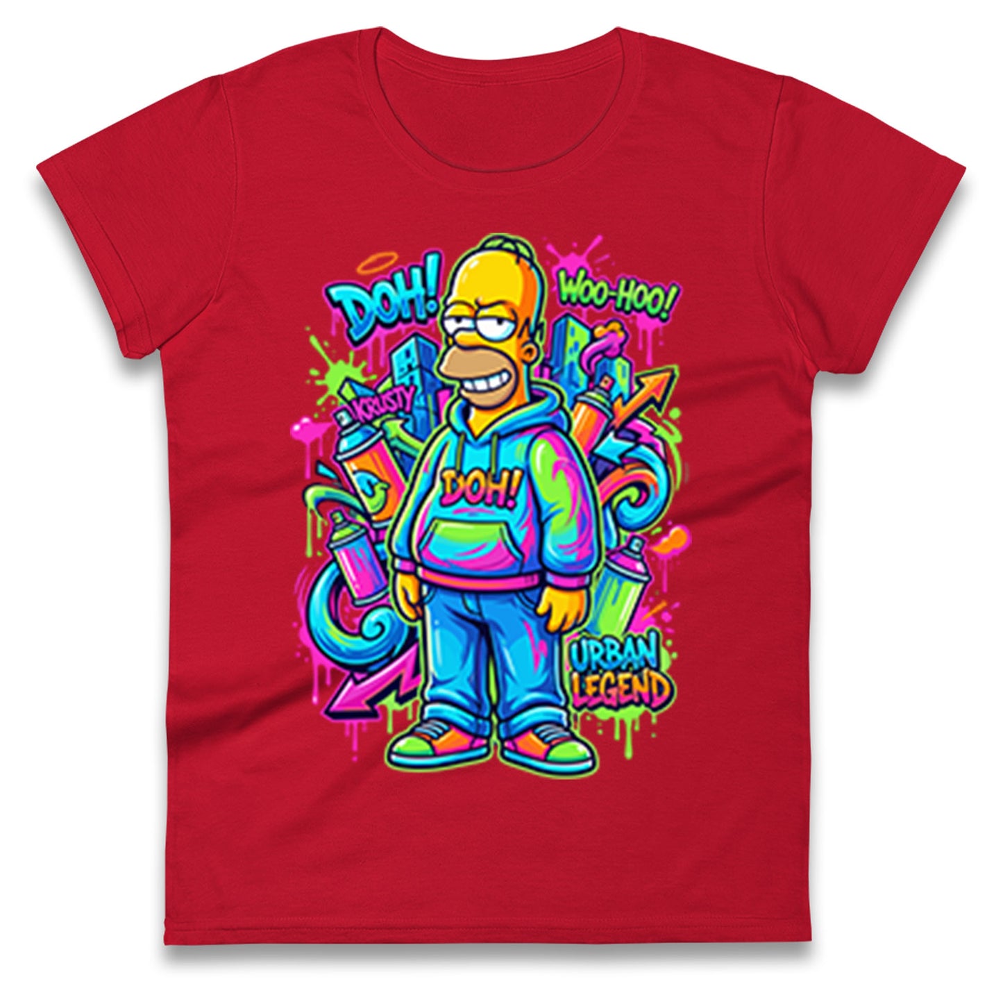 Homer Simpson Ladies T Shirt