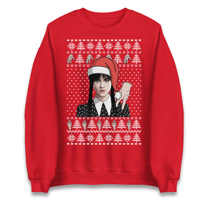Wednesday Addams Ugly Christmas Sweater