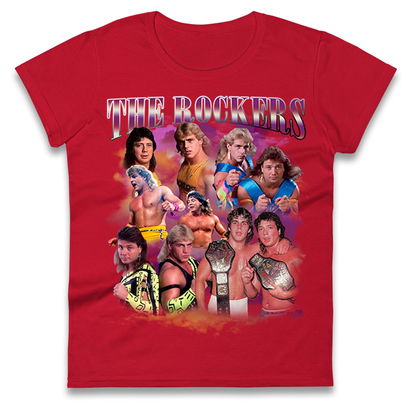 Retro The Rockers Bootleg Wrestling Womens T Shirt