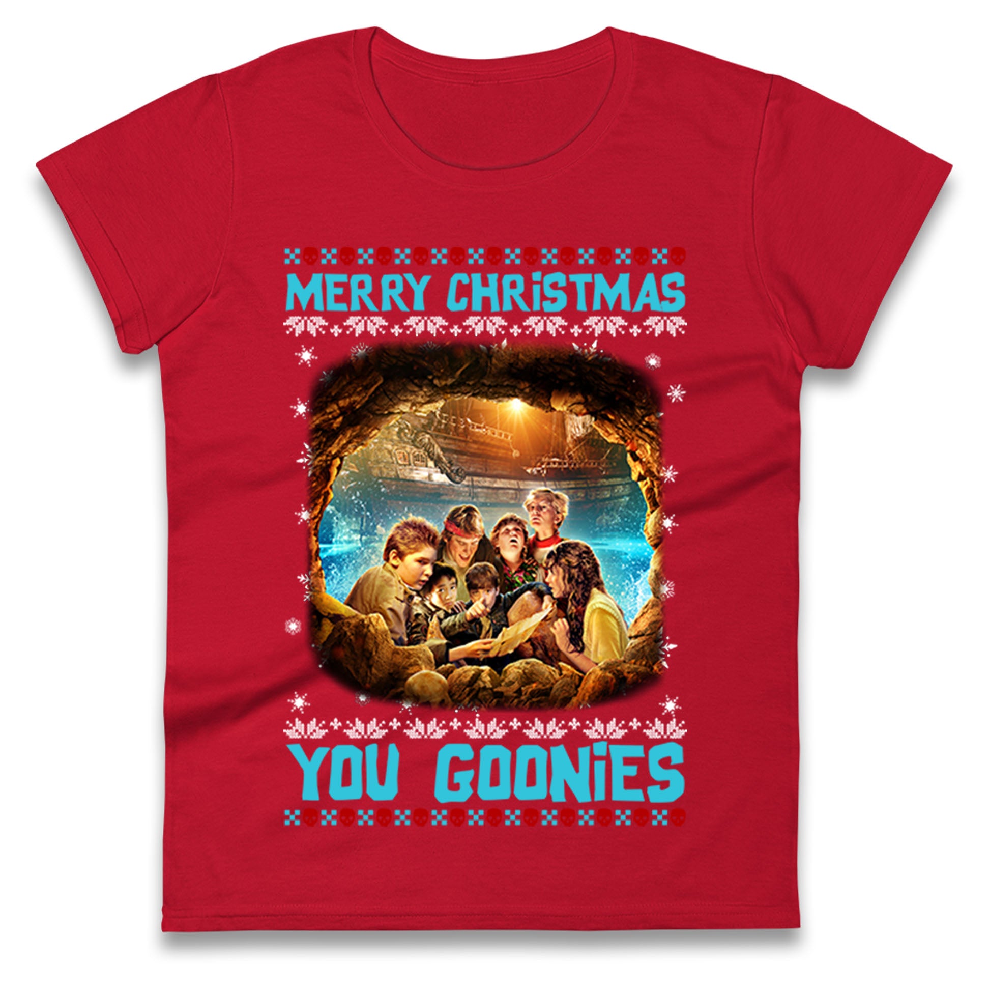 The Goonies Christmas Ladies T Shirt