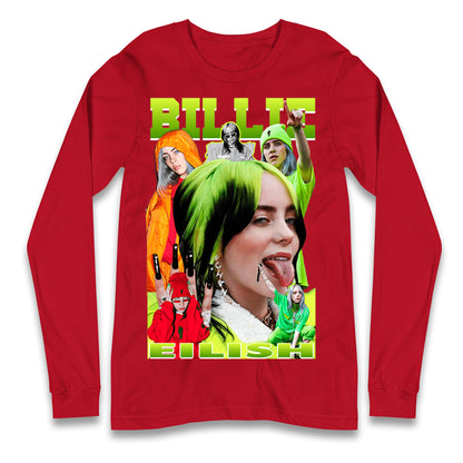 Billie Eilish Green Longsleeve T Shirt