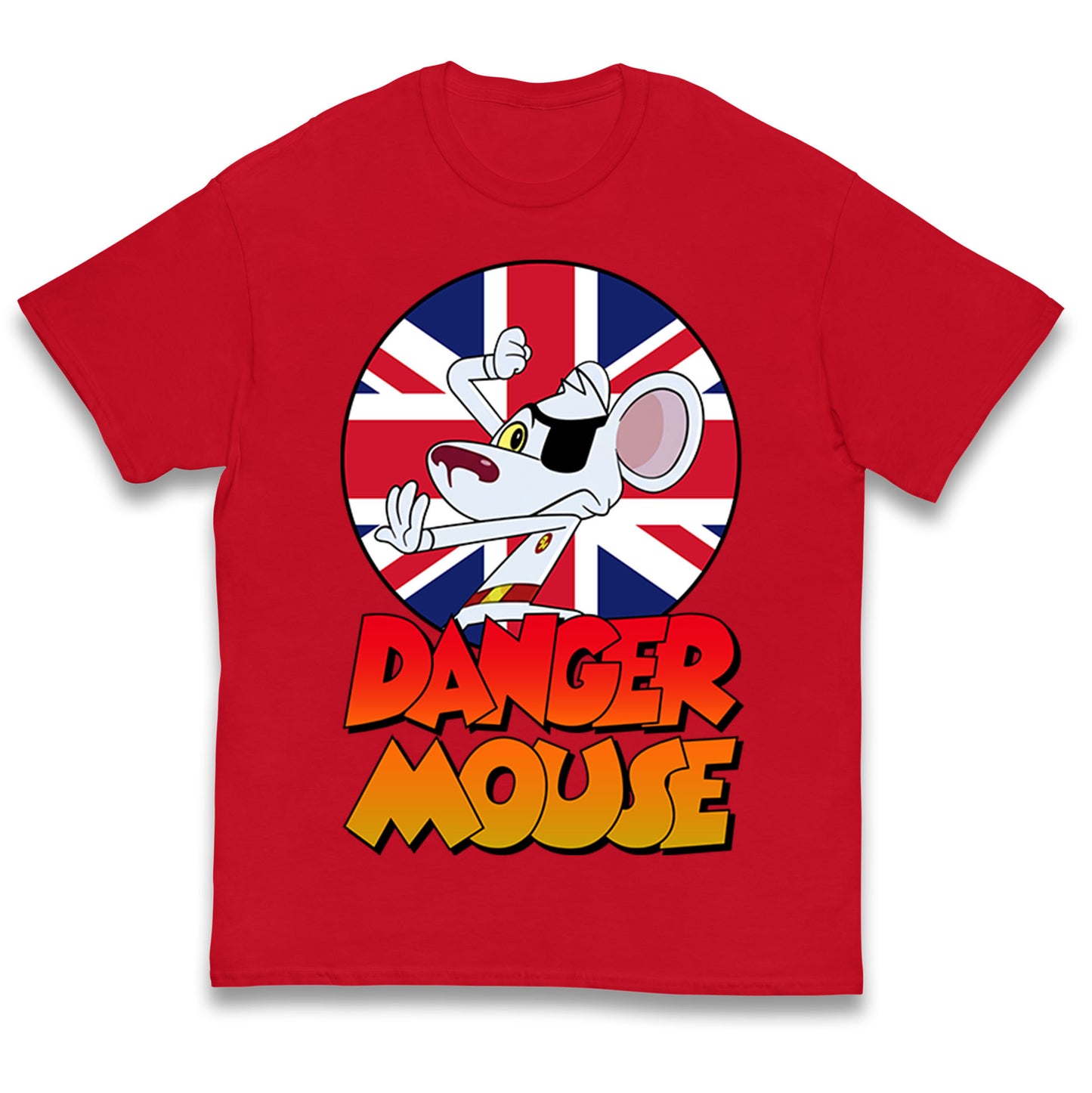 Danger Mouse Union Jack Kids T Shirt