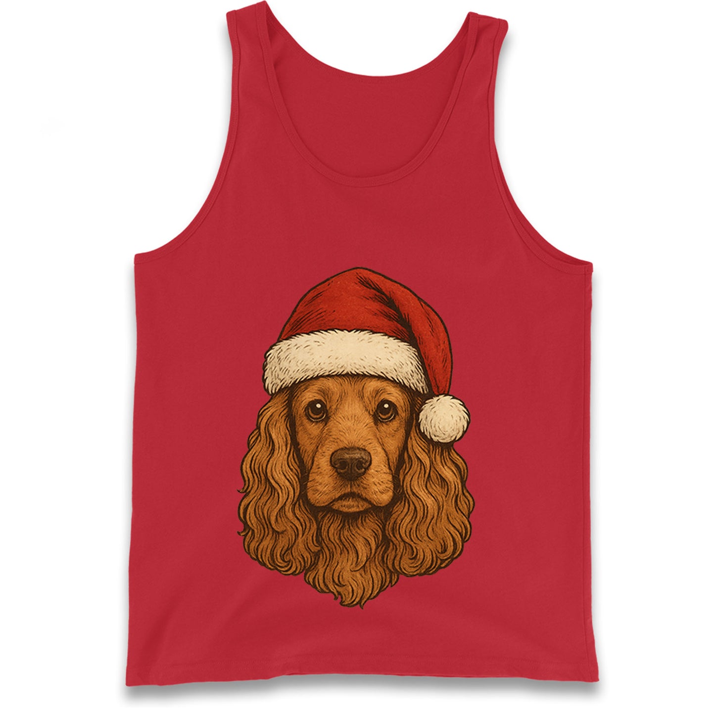 Cocker Spaniel Christmas Tank Top
