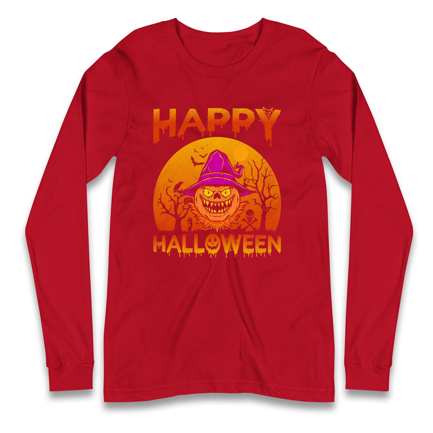 Happy Halloween Pumpkin Witch T Shirt
