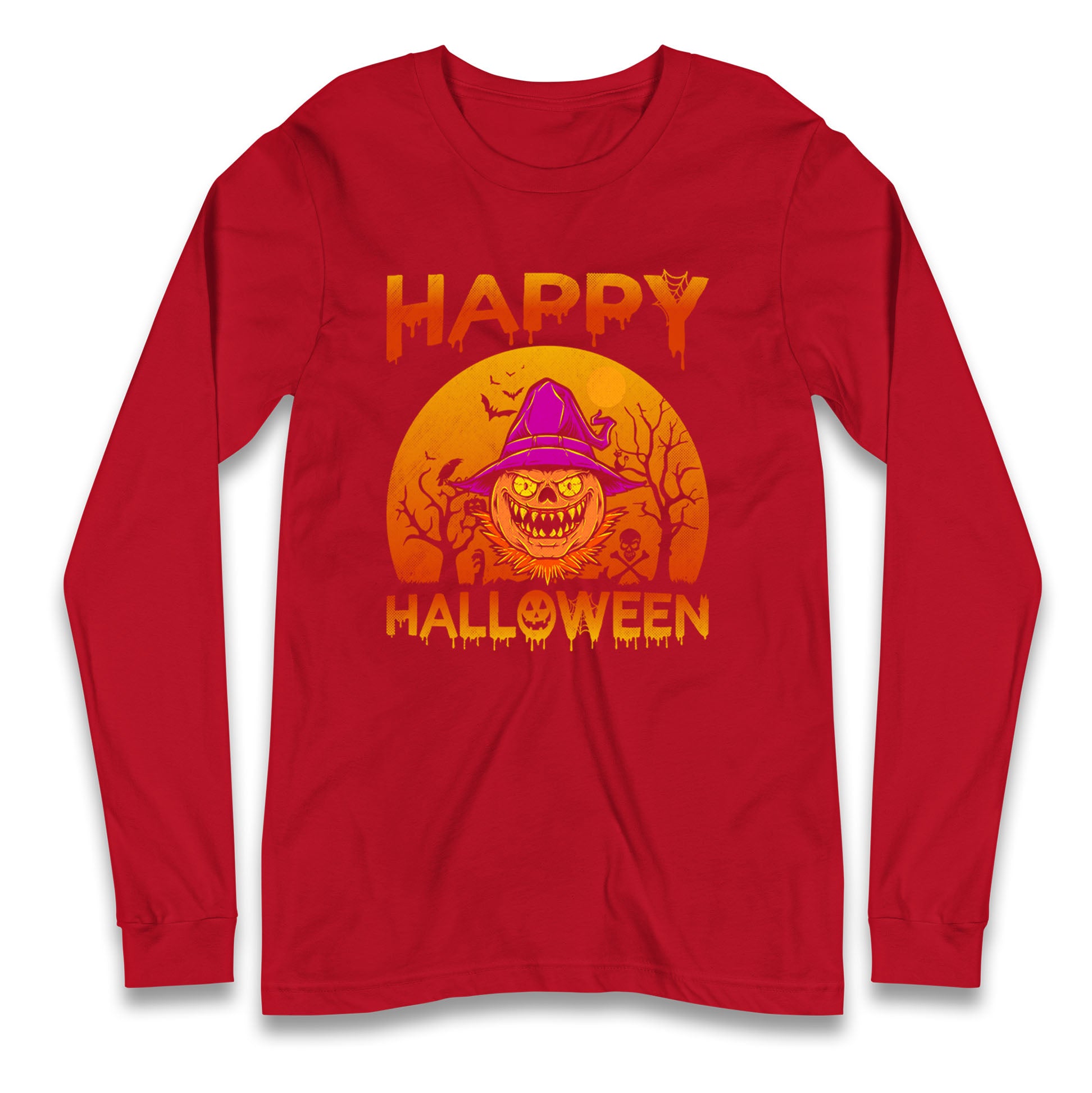Happy Halloween Pumpkin Witch T Shirt
