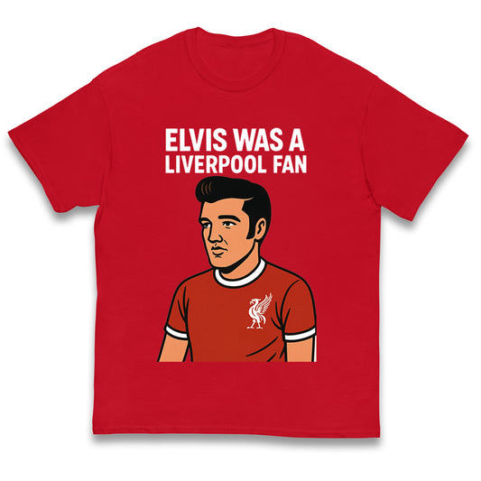 Elvis Presley Liverpool Football Kids T Shirt