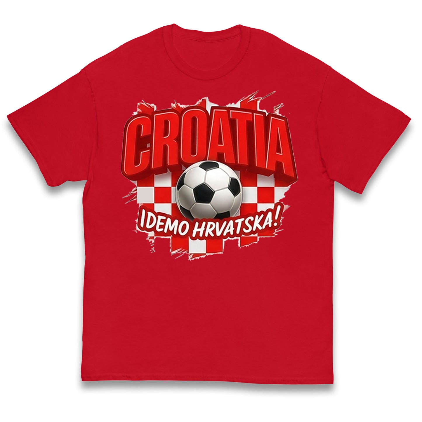 Croatia Retro World Cup Kids T Shirt 