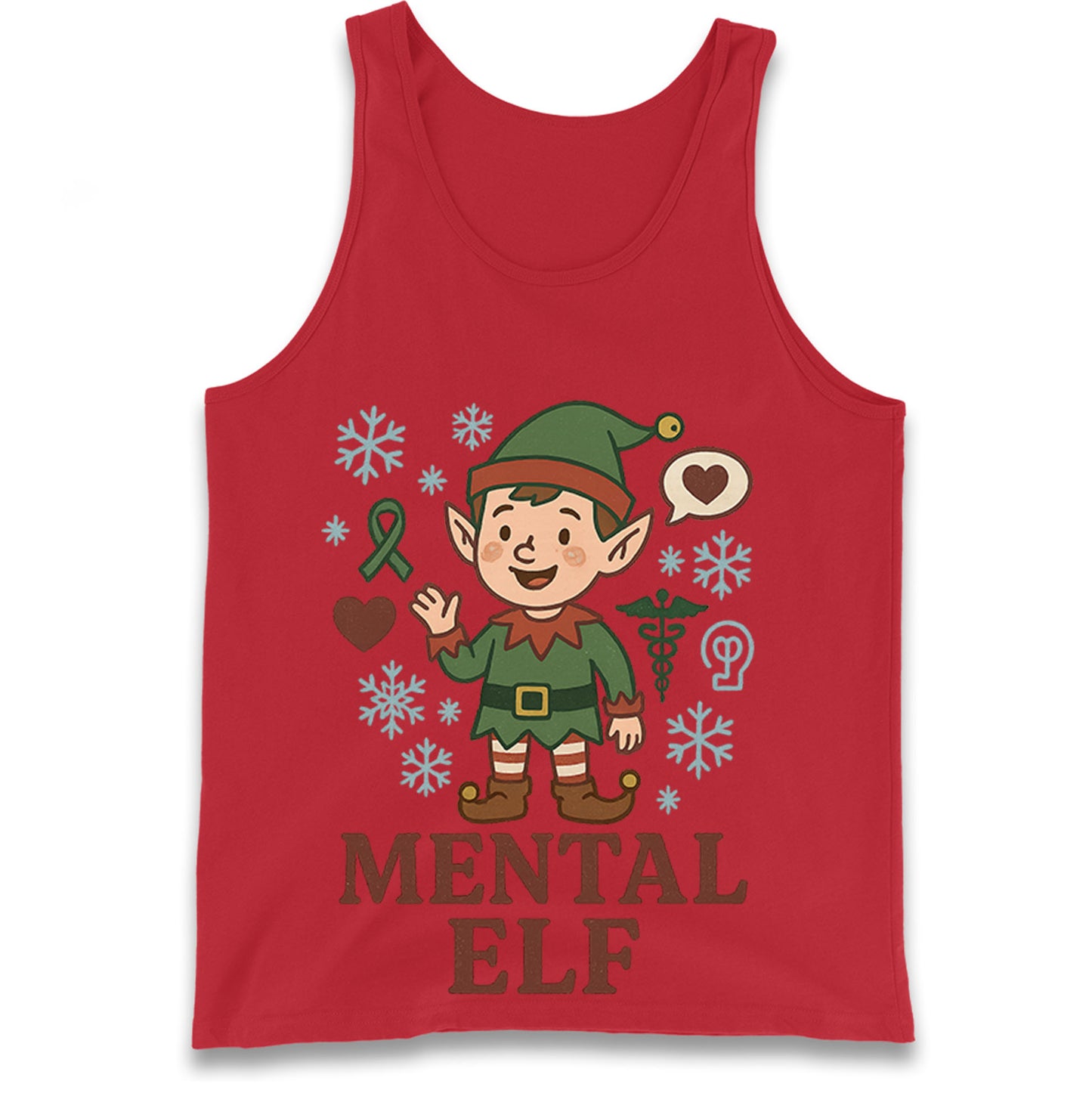 Mental Health Christmas Tank Top