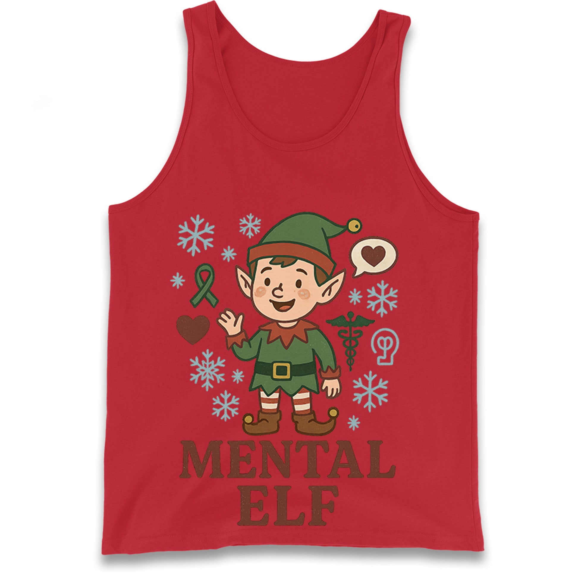 Mental Health Christmas Tank Top