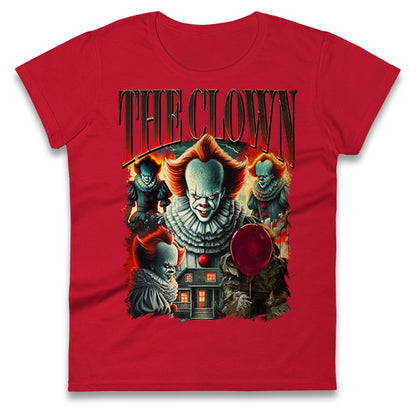 The Clown Halloween Bootleg Womens T Shirt