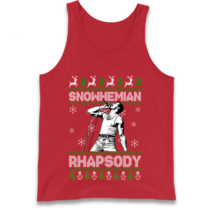 Freddie Mercury Christmas Tank Top