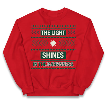The Light Shines in the Darkness Kids Jumper