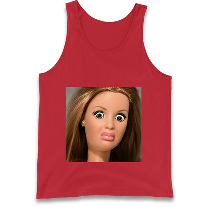 Distressed Doll Face Meme Tank Top