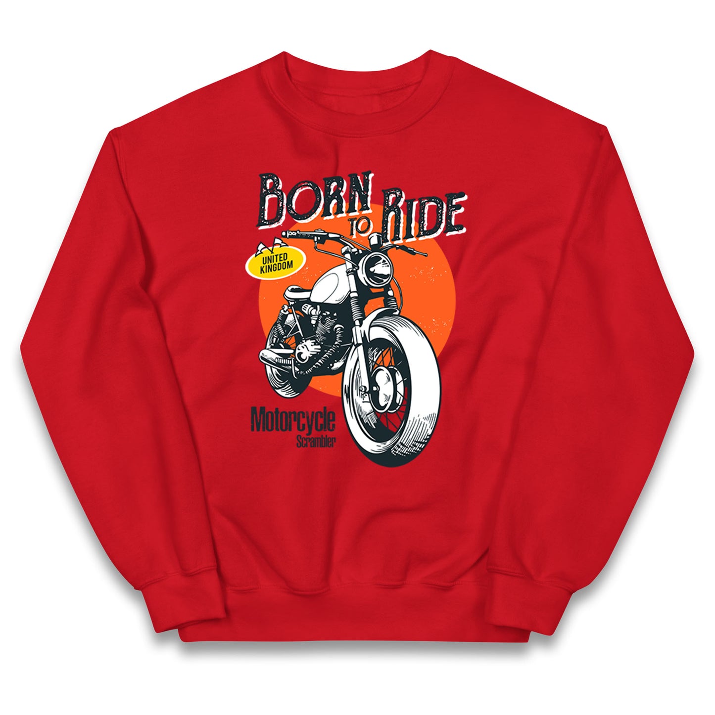 Born To Ride UK Kids Jumper