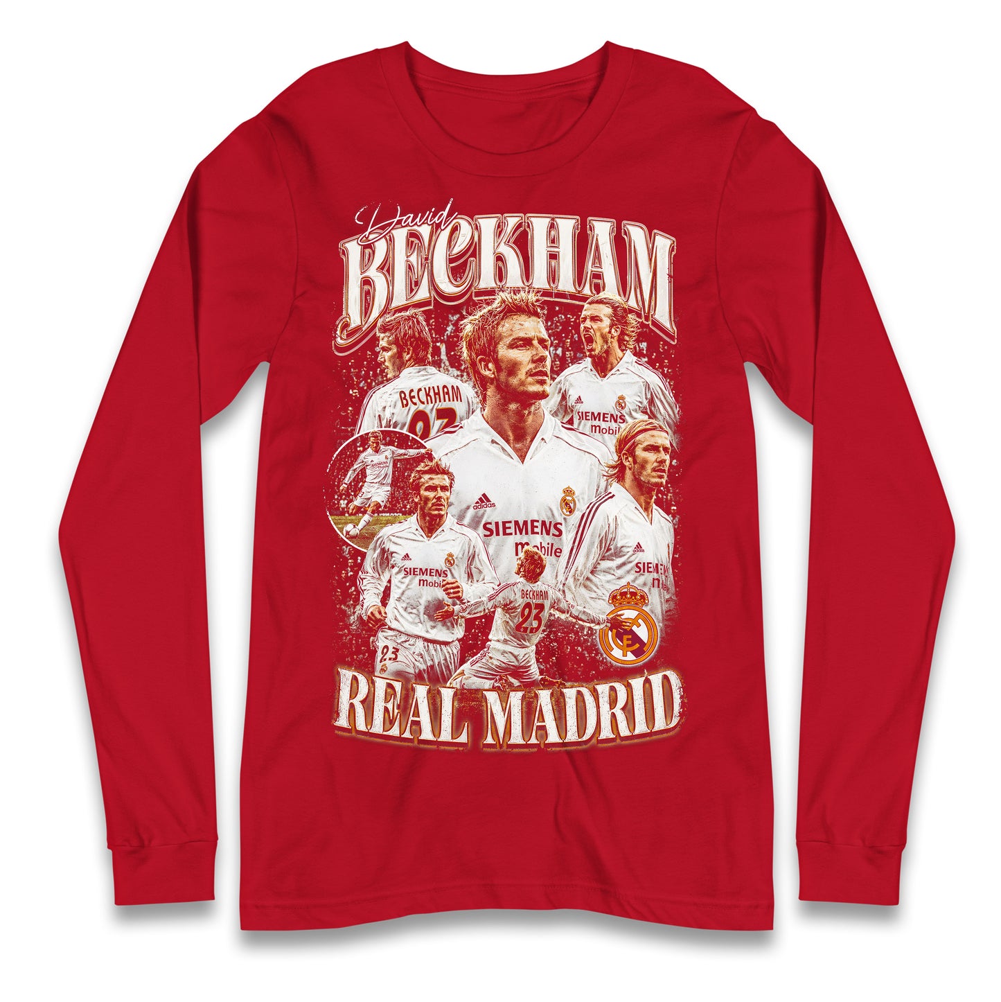 David Beckham Bootleg Longsleeve T Shirt