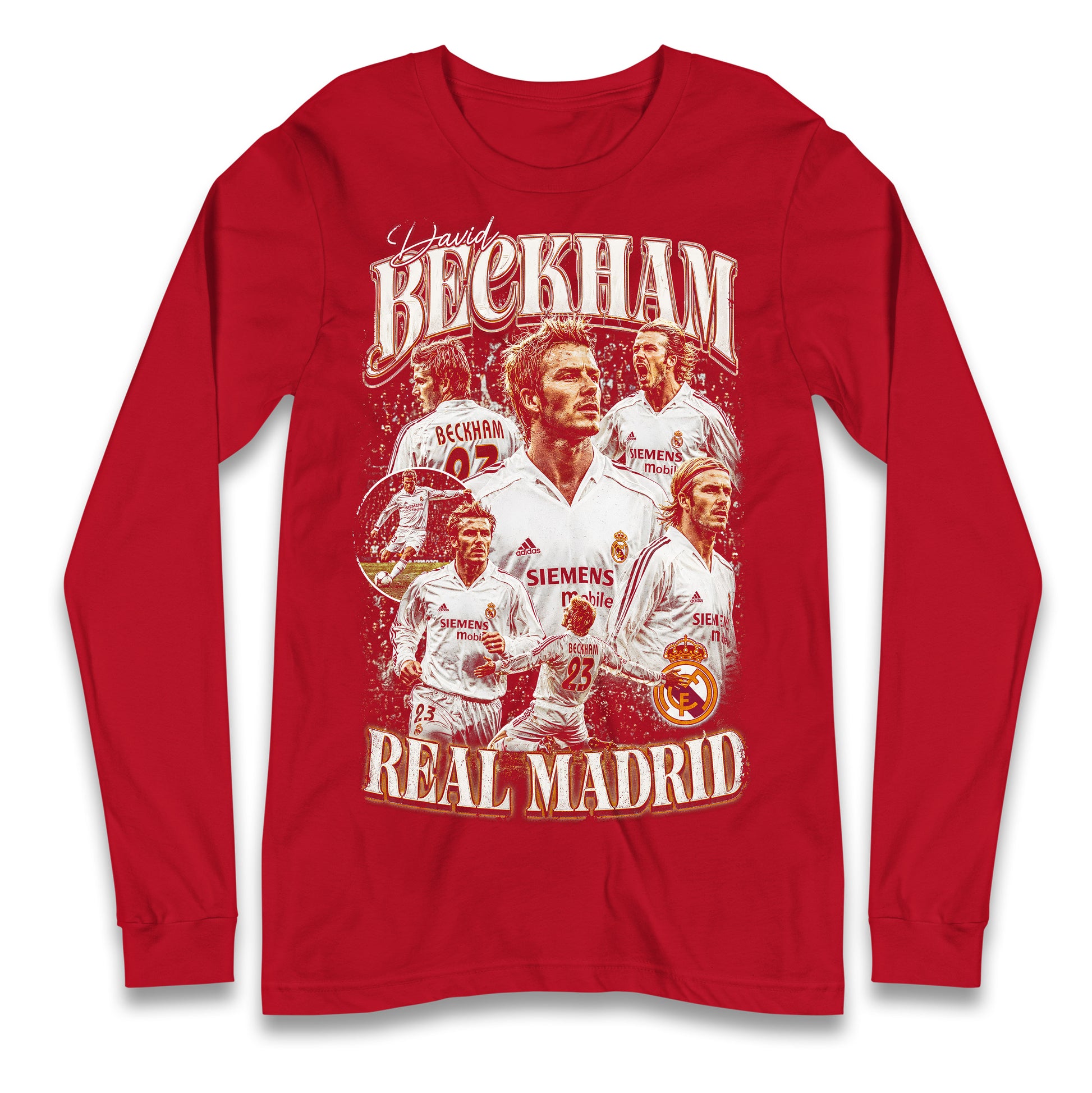 David Beckham Bootleg Longsleeve T Shirt