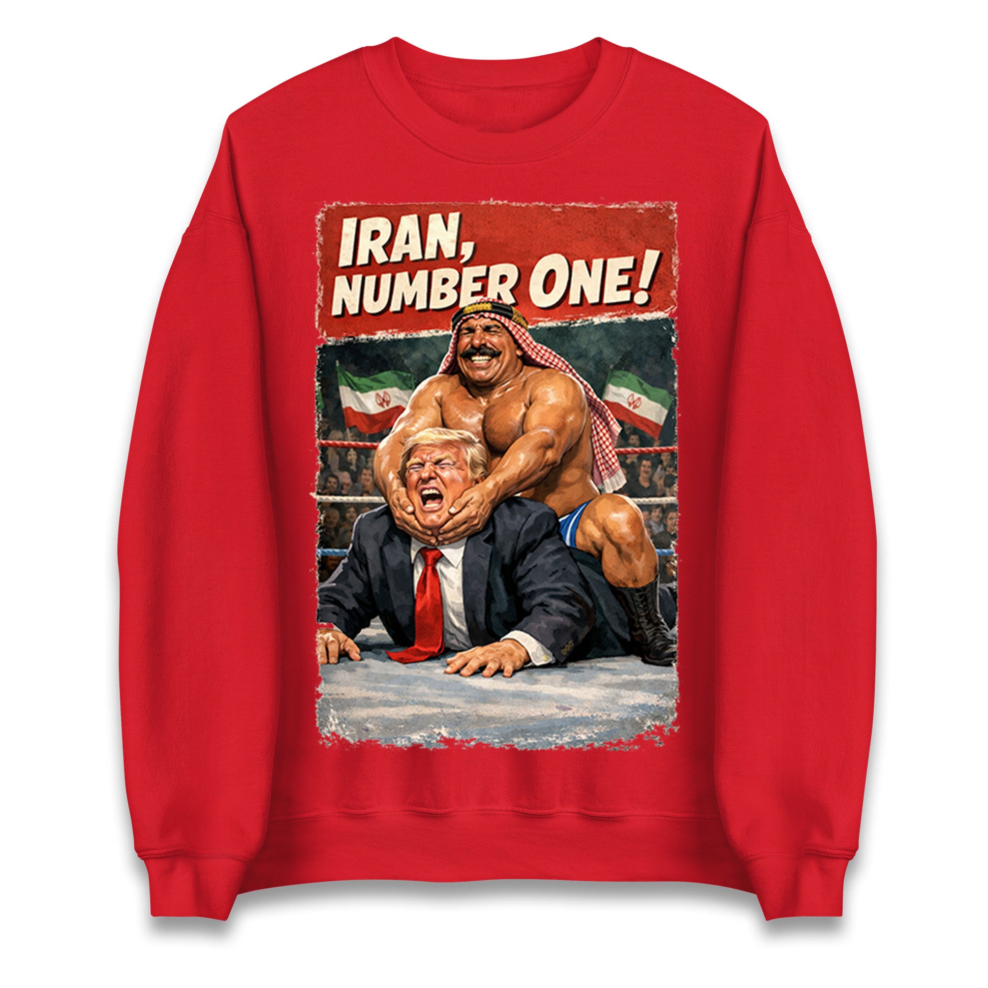 Donald Trump Iron Sheik Iran Wrestling Jumper
