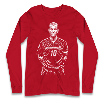 Zidane France 10 Longsleeve T Shirt