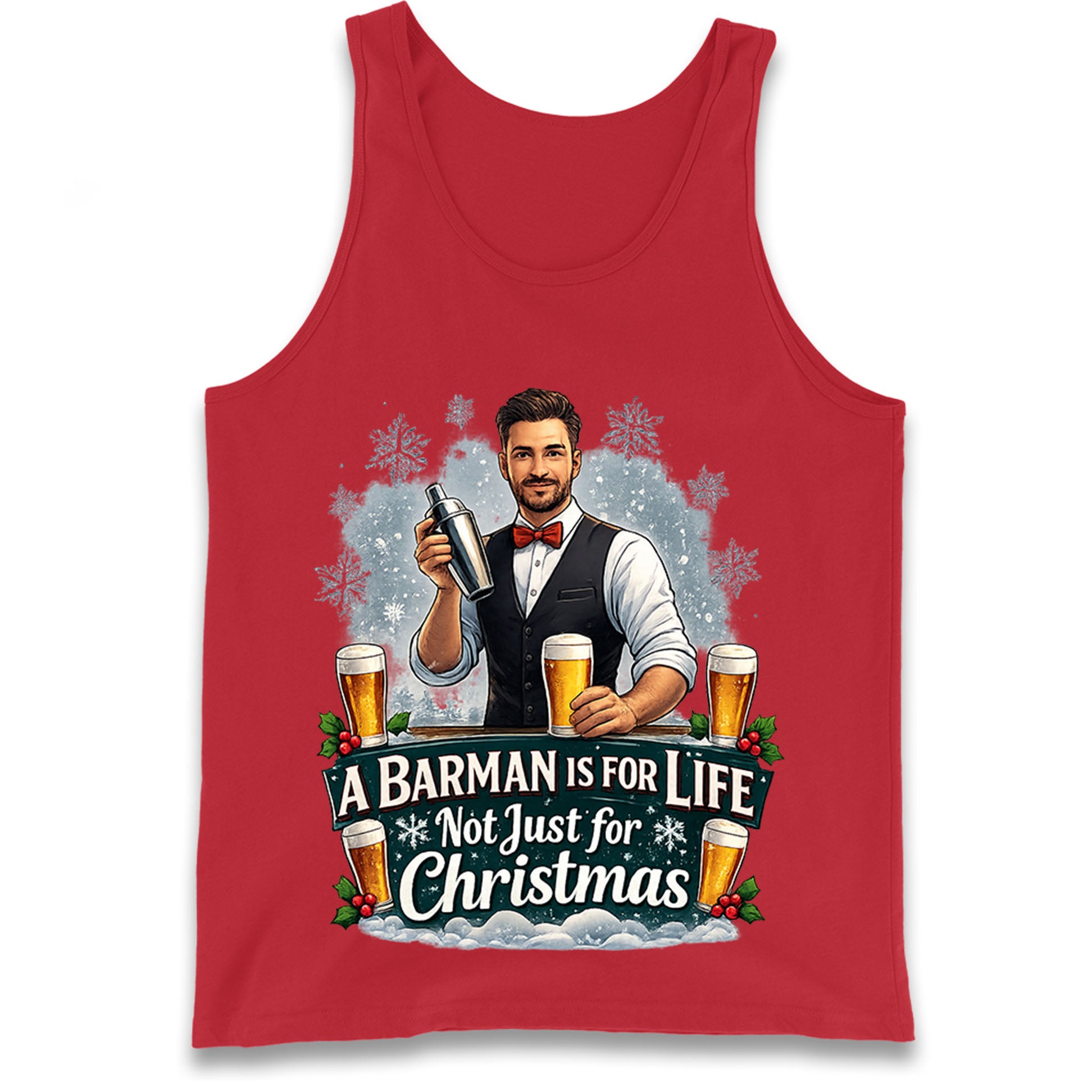 Barman Christmas Tank Top