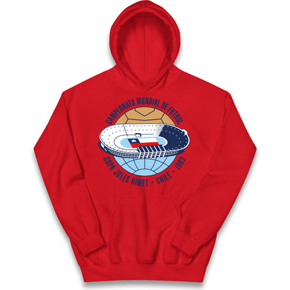 Chile 1962 Retro World Cup Kids Hoodie