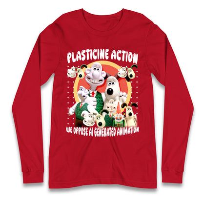 Plasticine Action Figure Longsleeve T Shirt