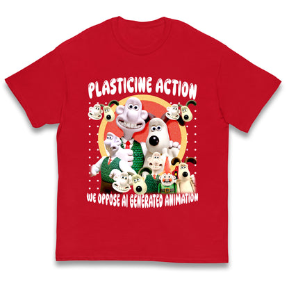 Plasticine Action Figure Kids T Shirt